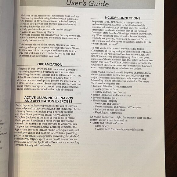 RN Community Health Nursing Edition 8. 0 By: Assessment Technologies Institute - Picture 3 of 3